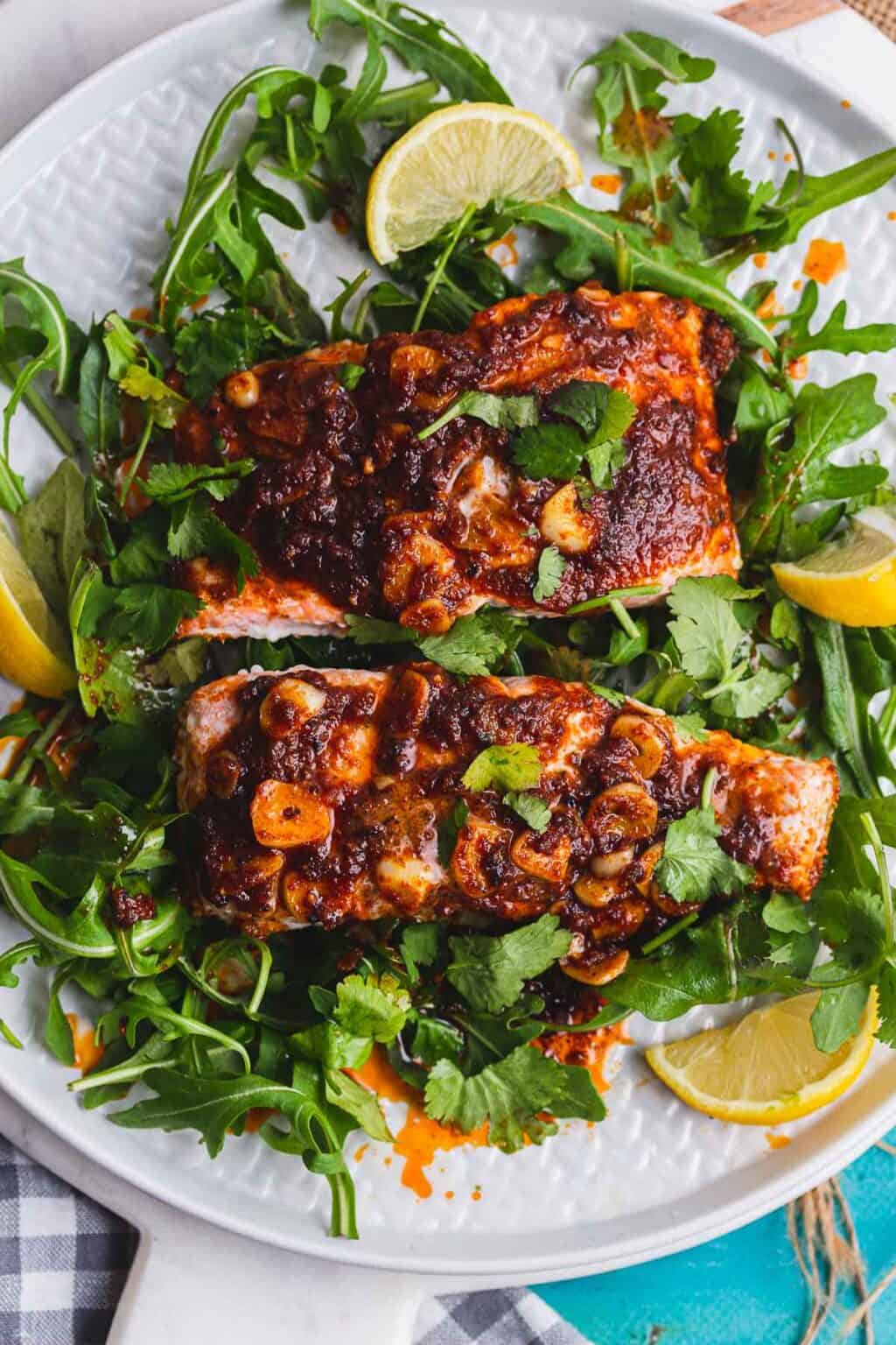 Oven Baked Salmon with Spicy Butter • The Cook Report