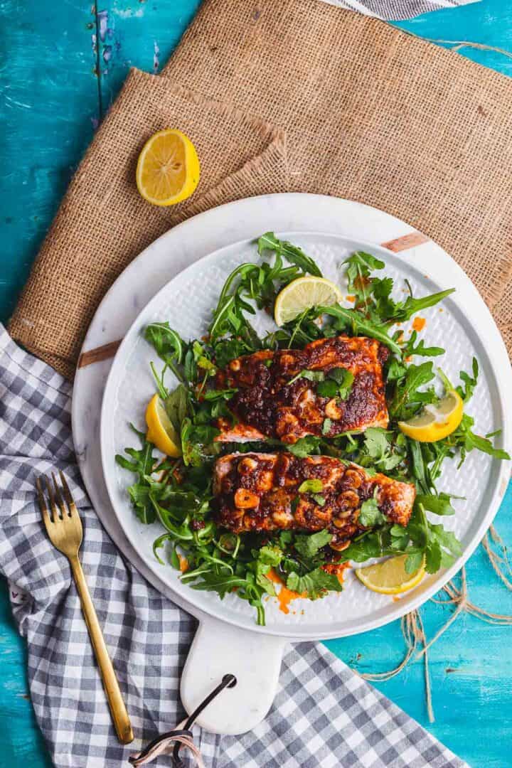 Oven Baked Salmon with Spicy Butter • The Cook Report