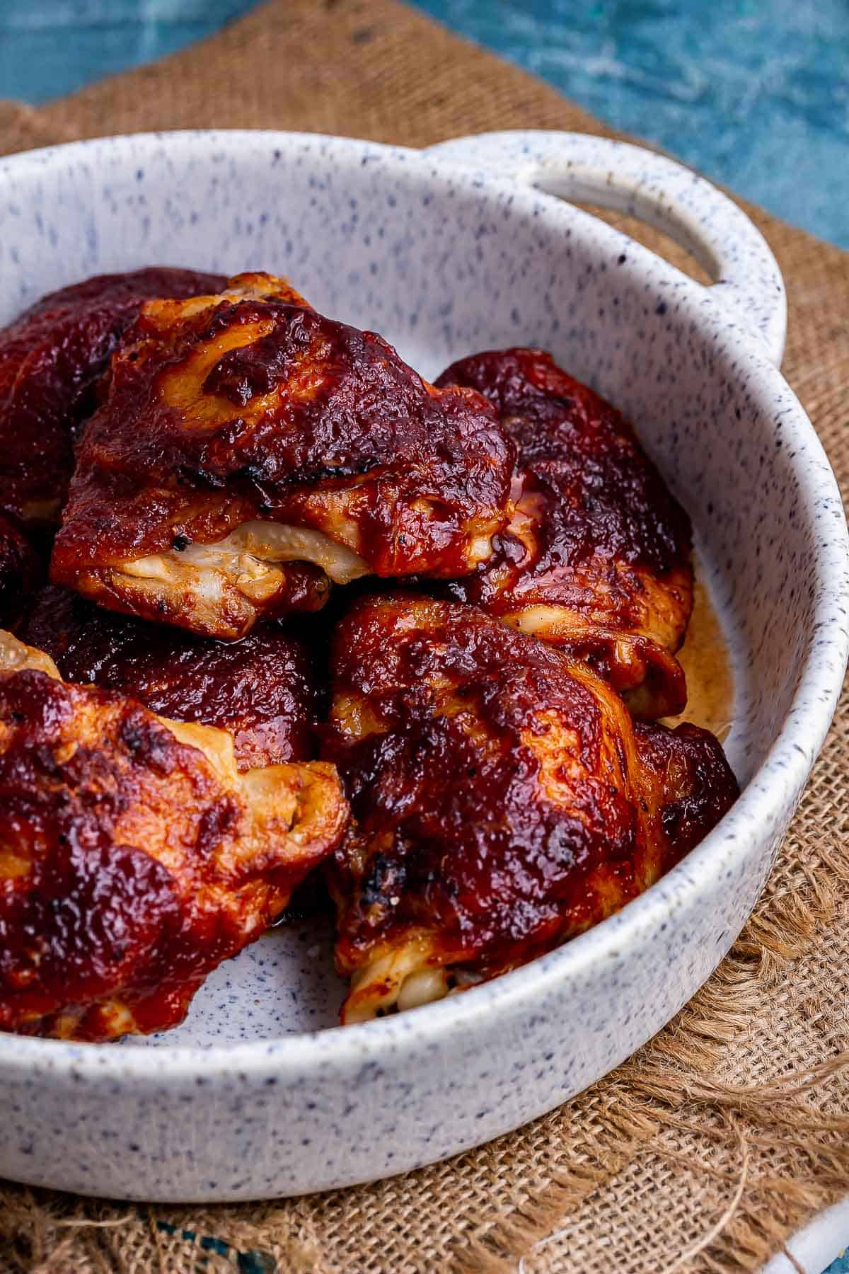 Baked BBQ Chicken Thighs