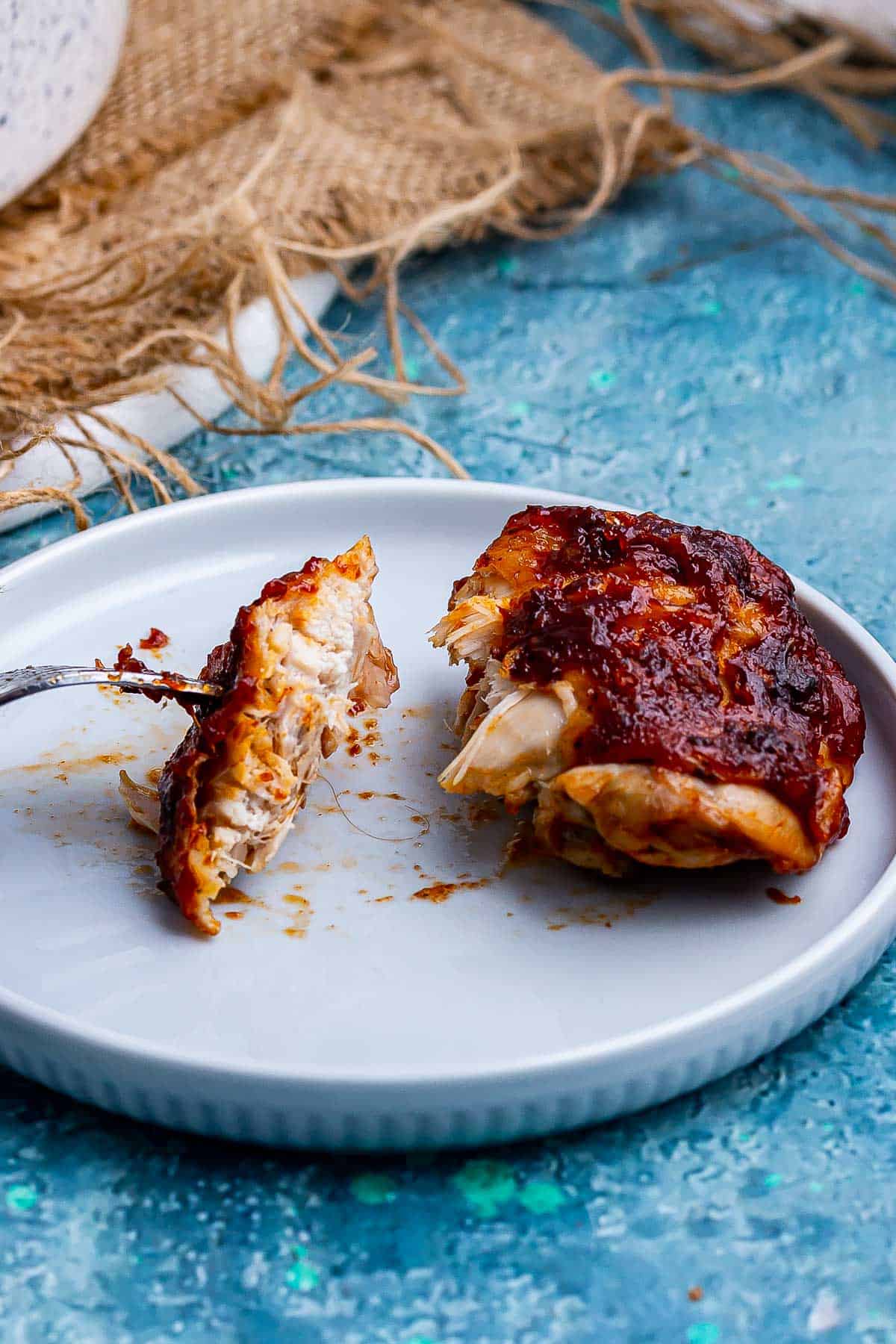 Baked BBQ Chicken Thighs