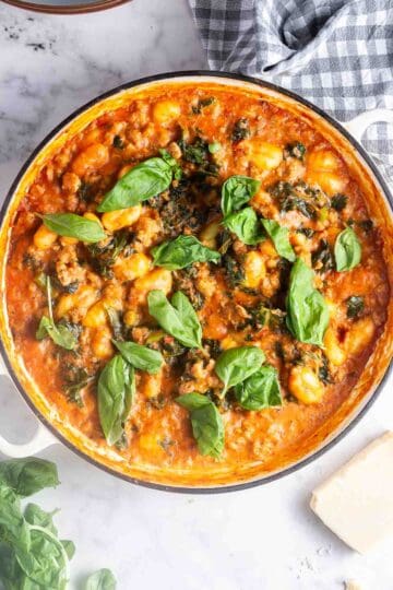 Sausage Gnocchi with Creamy Tomato Sauce • The Cook Report