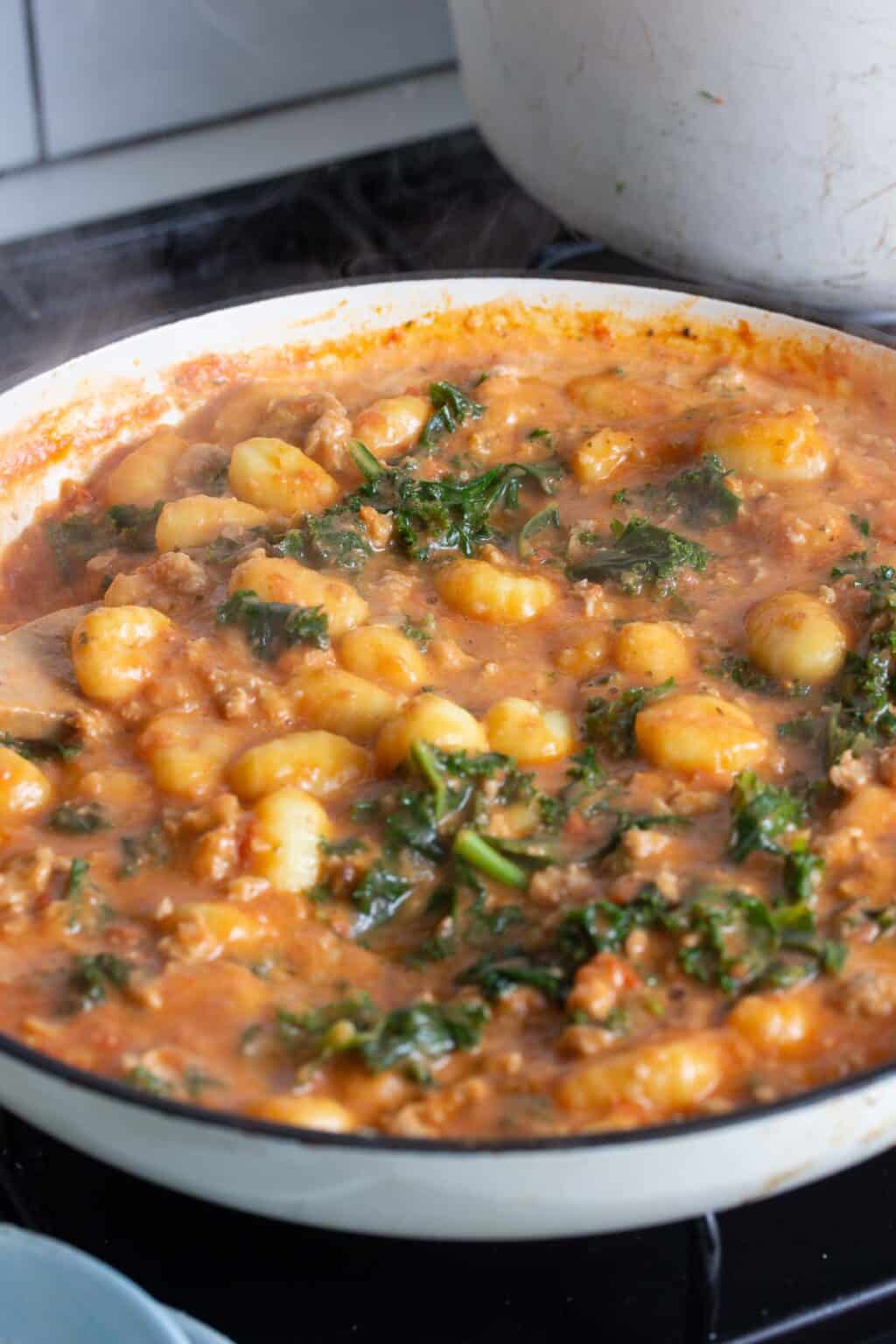 Sausage Gnocchi with Creamy Tomato Sauce • The Cook Report