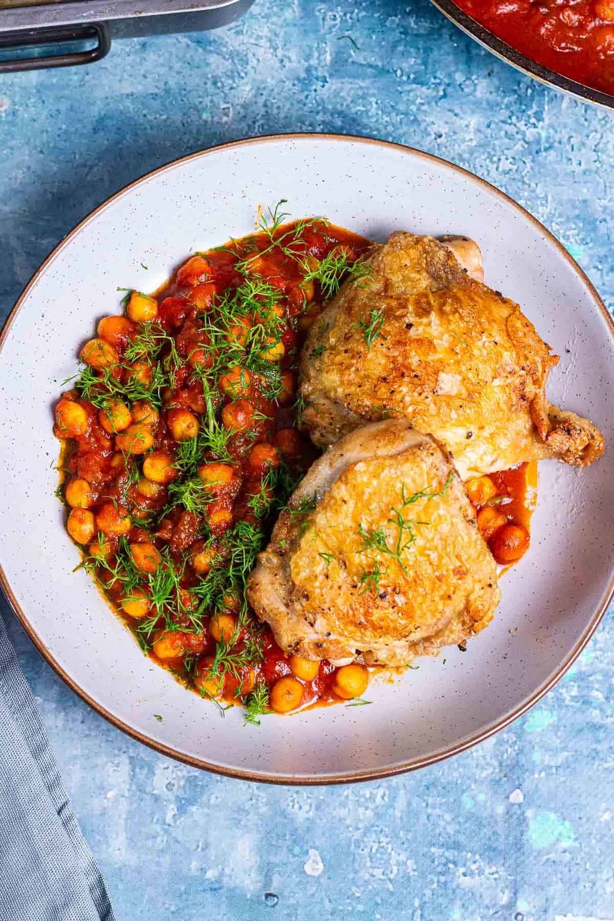 Bowl of chicken and stew